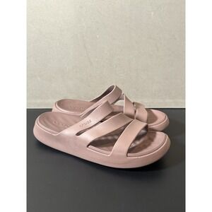 Women's Croc Sandals Size 9 Pink